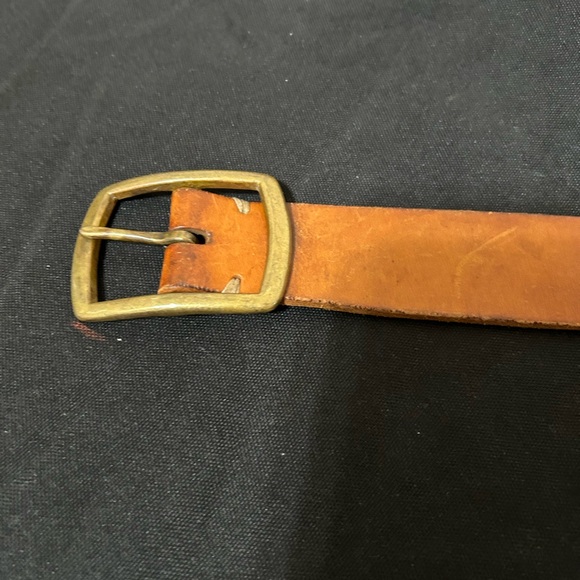 GAP Braided Leather Belt with Brass Buckle - Picture 3 of 12